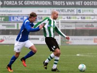 002 2016 Genemuiden SDC Putten  10-12-2016: Voetbal: SC Genemuiden v SDCP: Genemuiden / Rick van den Brink (l) of Putten, Martijn Jansen (r) of Genemuiden / : Sportclub Genemuiden, SDC Putten, Rick van den Brink, Martijn Jansen: